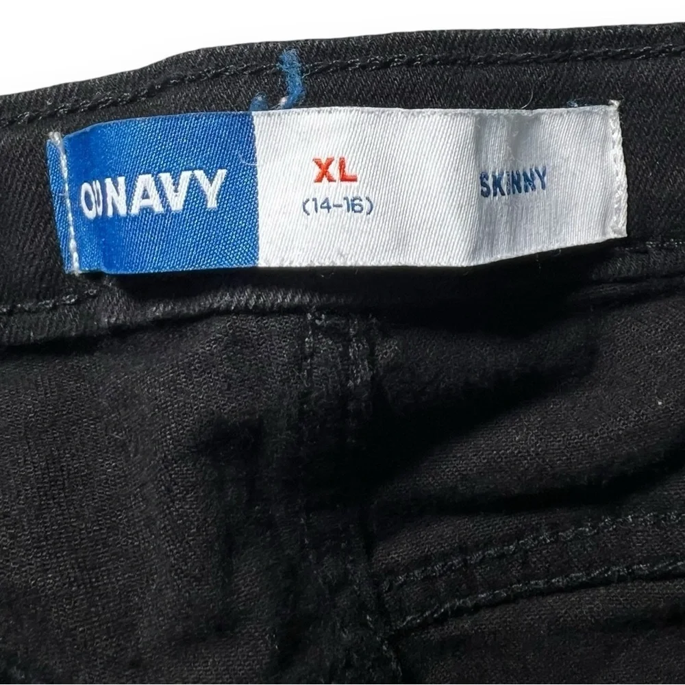 Old Navy Girl’s Wow Skinny Pull On Jeans Black Size XL 14/16
